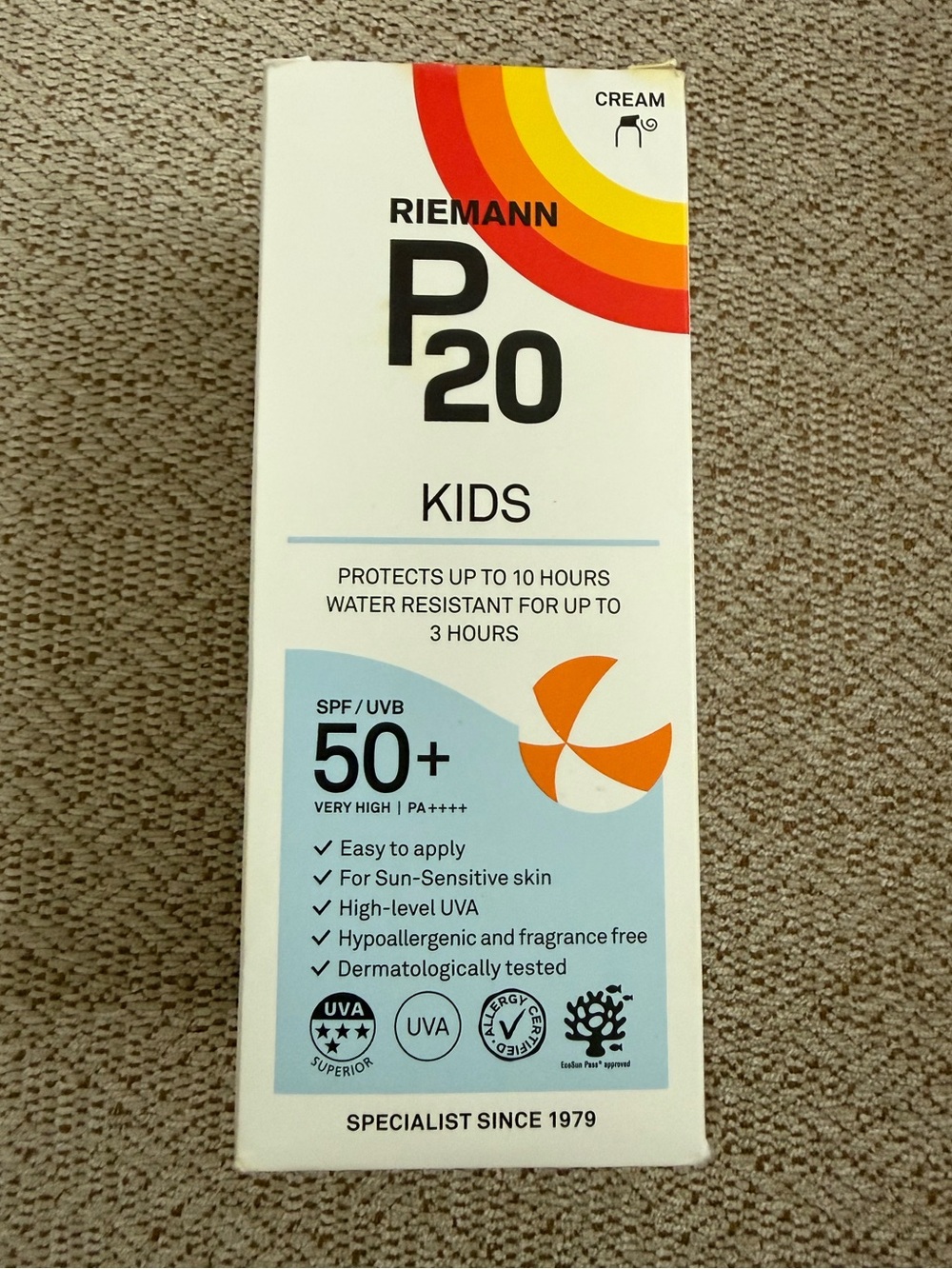 Riemann P20 Kids SPF 50+ Cream - White
